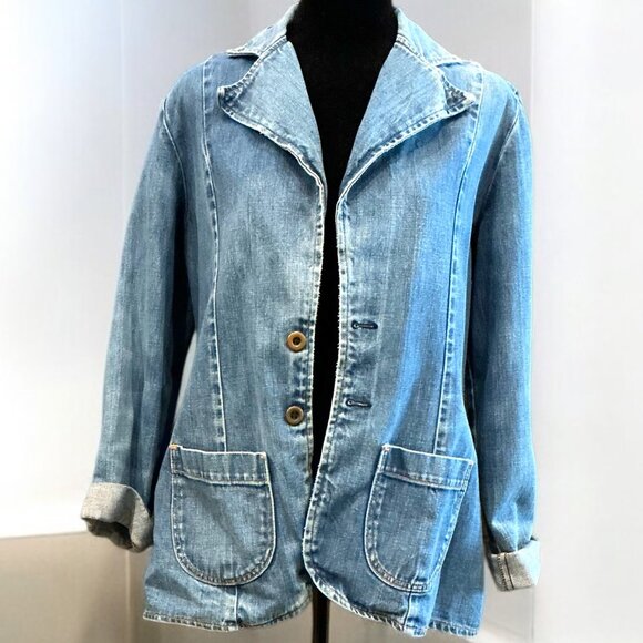 Wrangler Denim Blazer- L - Picture 1 of 3